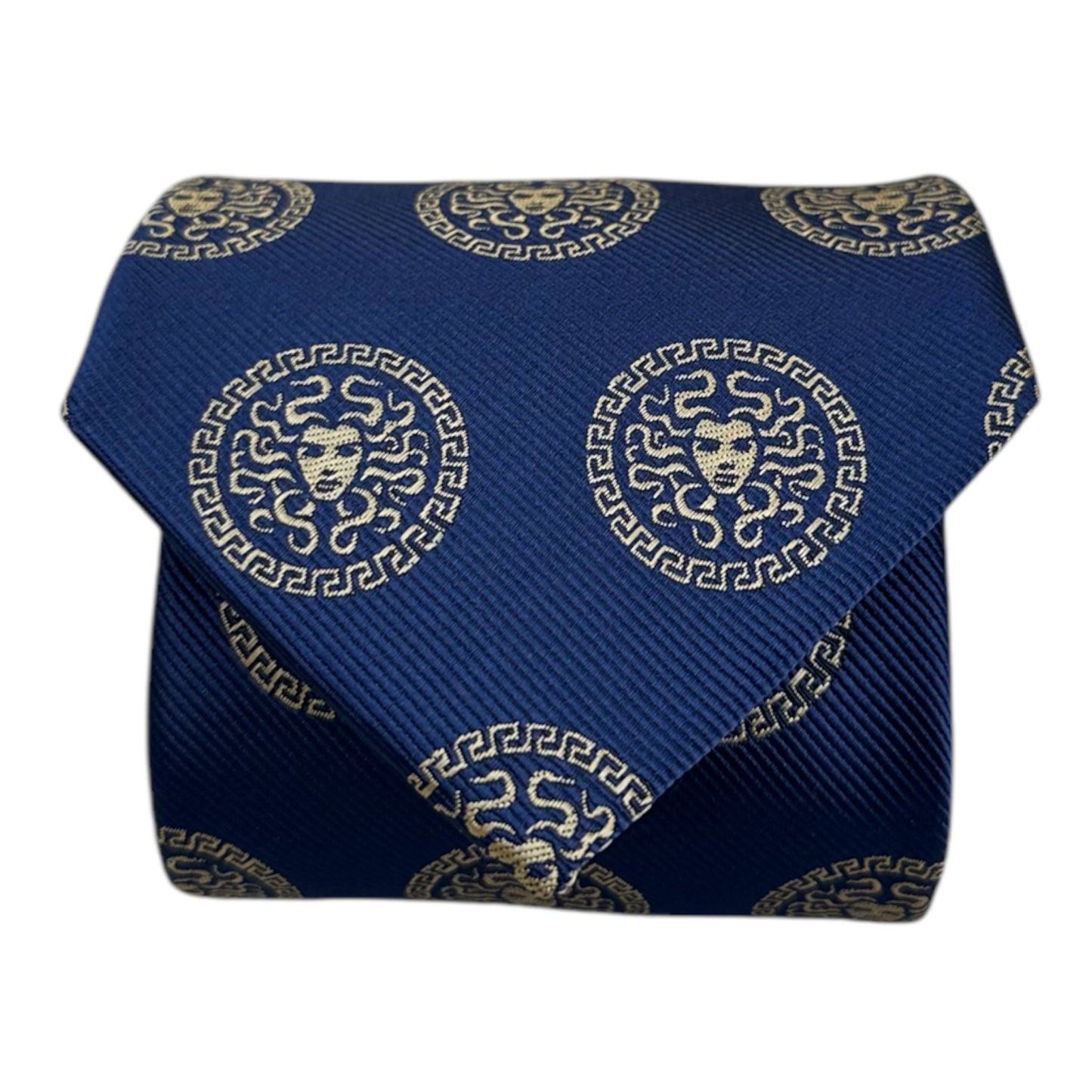 Medusa Blue & Gold Necktie