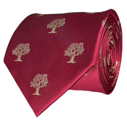 Red & Gold Tree Tie