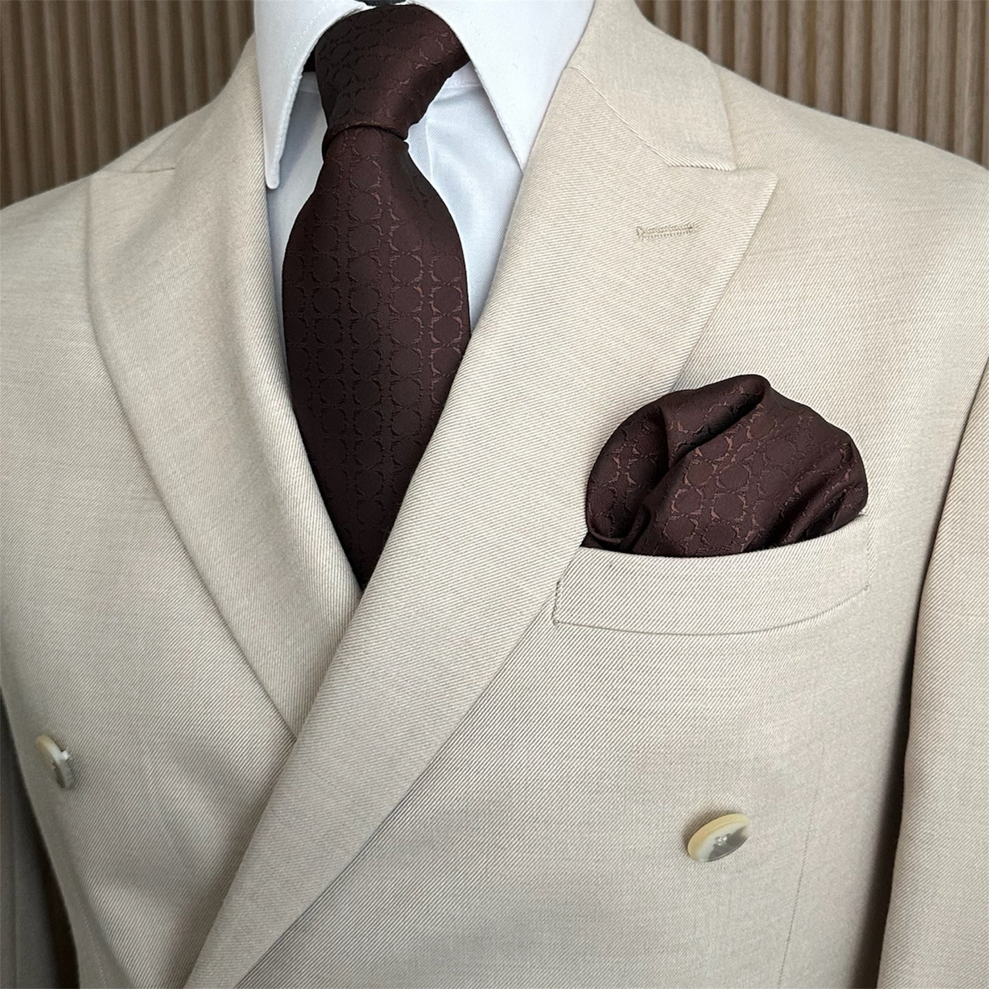 Red Brown Textured OFL Necktie