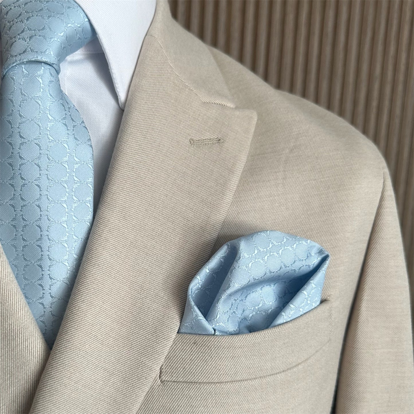 Light Blue Textured OFL Pocket Square