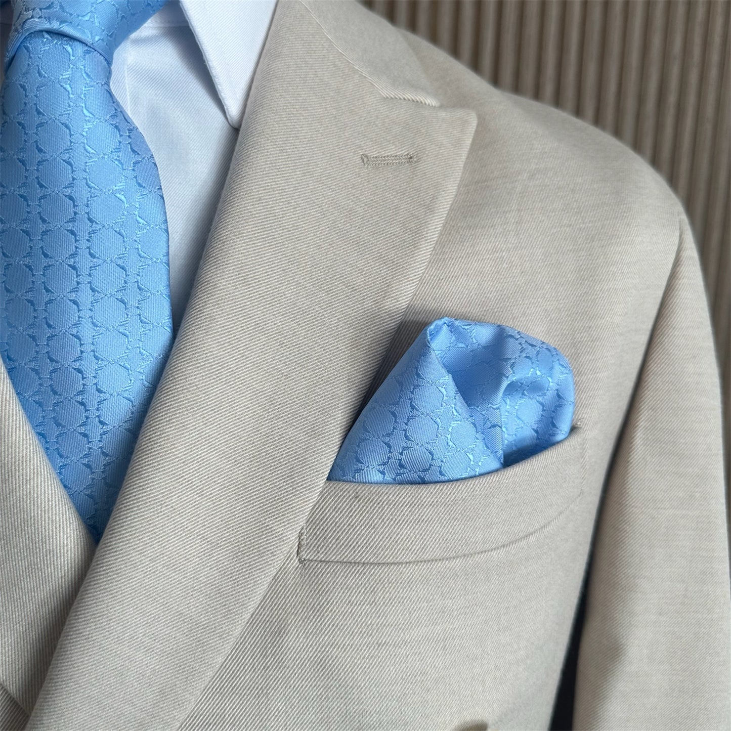 Pastel Blue Textured OFL Necktie