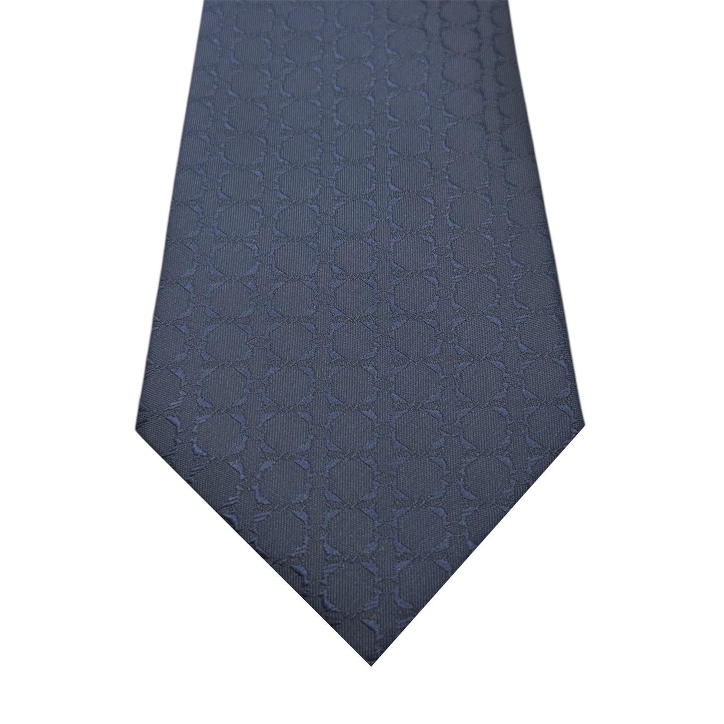 Navy Midnight Blue Textured Tie