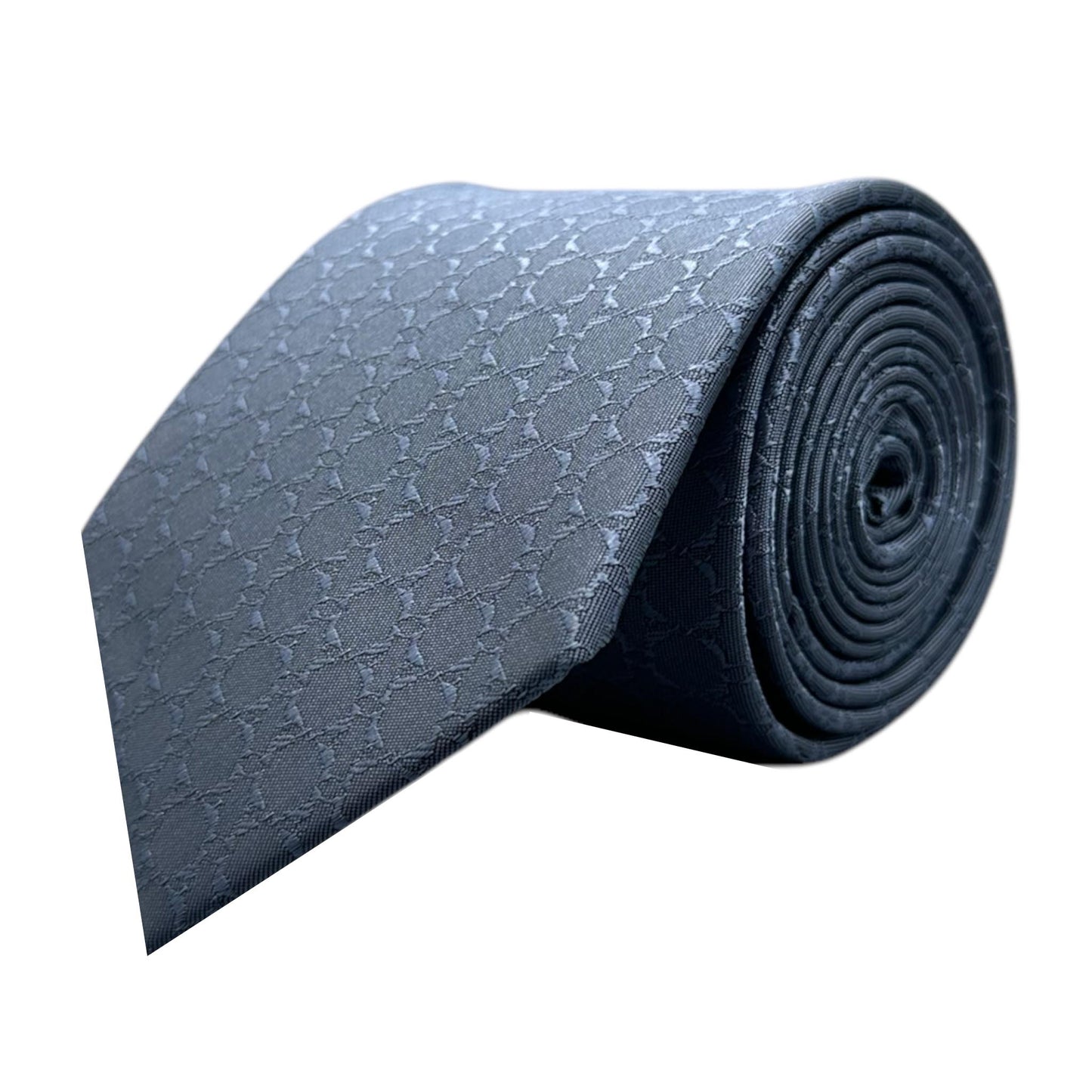 Steel Blue Textured Tie