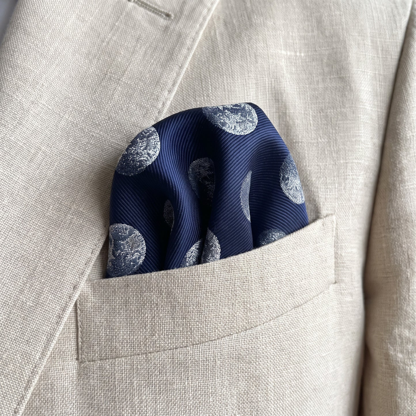 Planet Earth Pocket Square