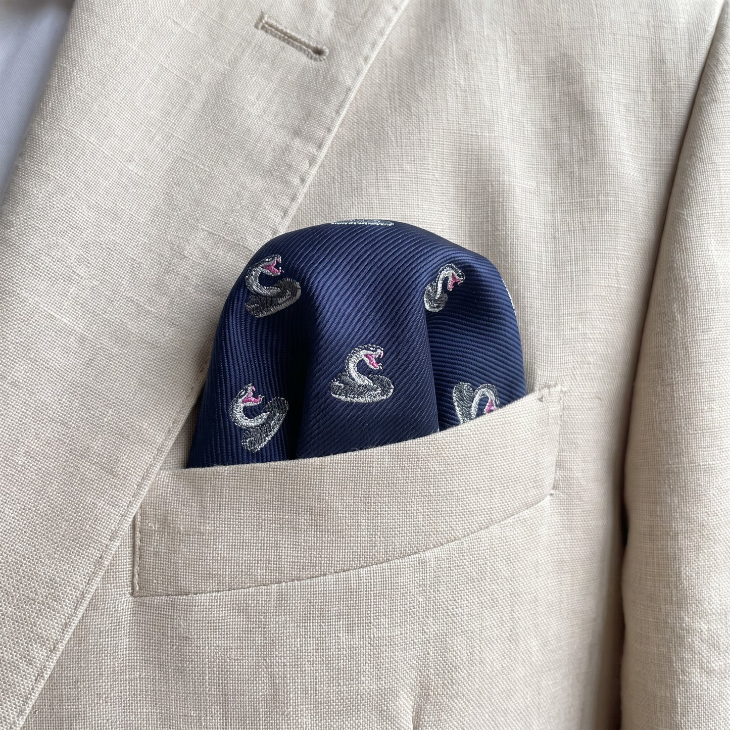 Snake Pocket Square