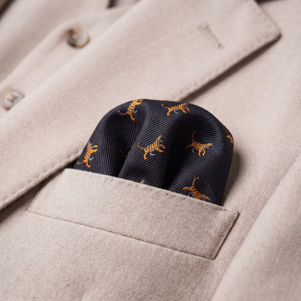Tiger Pocket Square