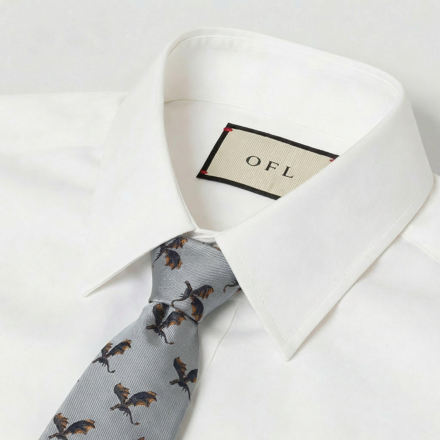 Dragon Tie Grey