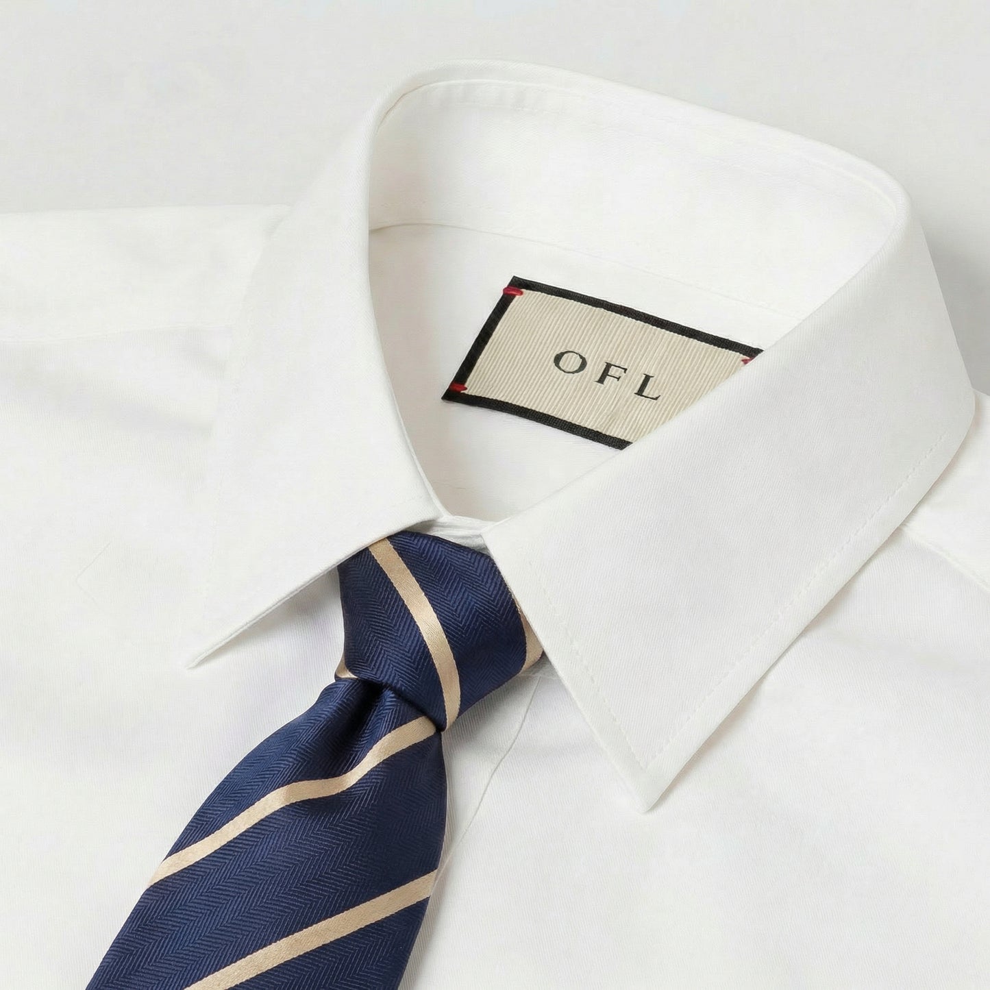 Navy Blue & Caramel Stripe Tie - Hawksmoor Edit