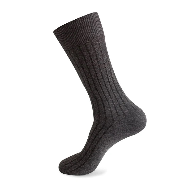 Dark Grey Smart Ribbed Socks