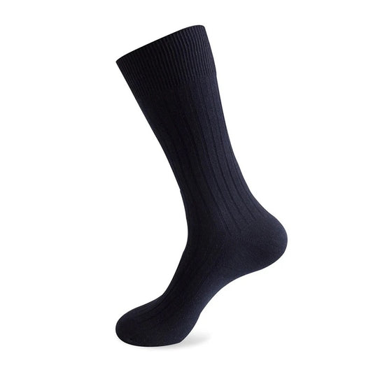 Navy Smart Ribbed Socks