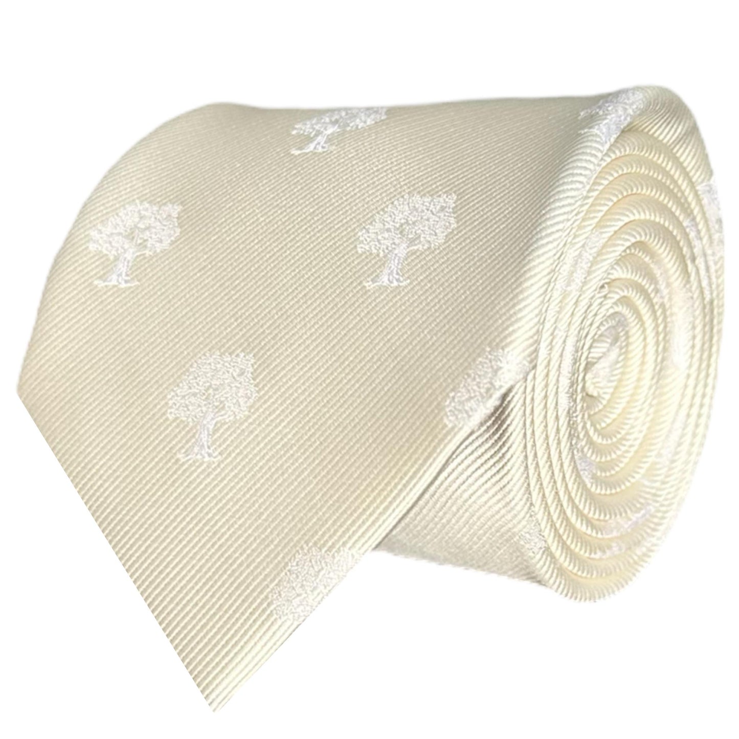 Ivory & White Tree Necktie