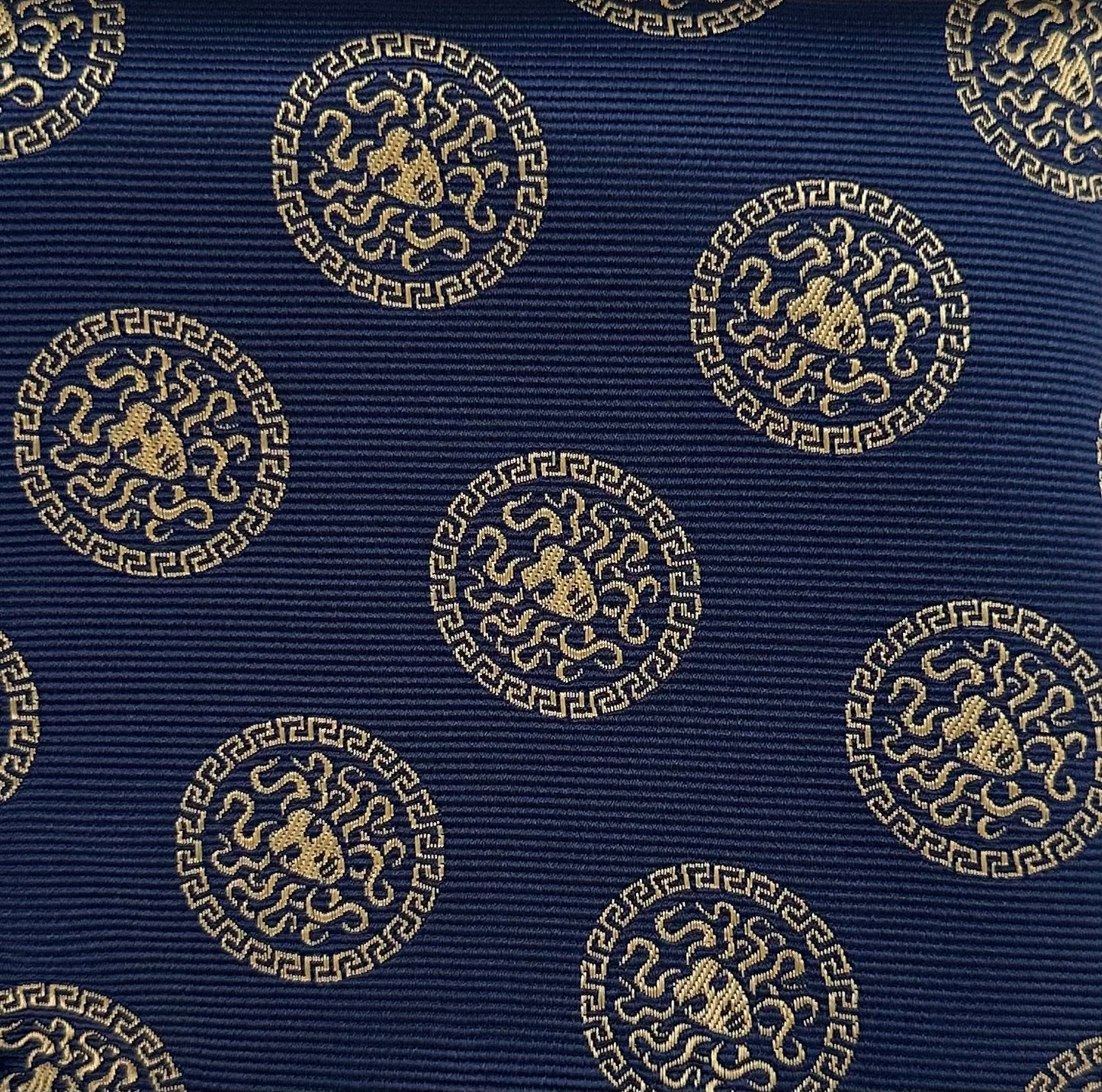Medusa Blue & Gold Necktie