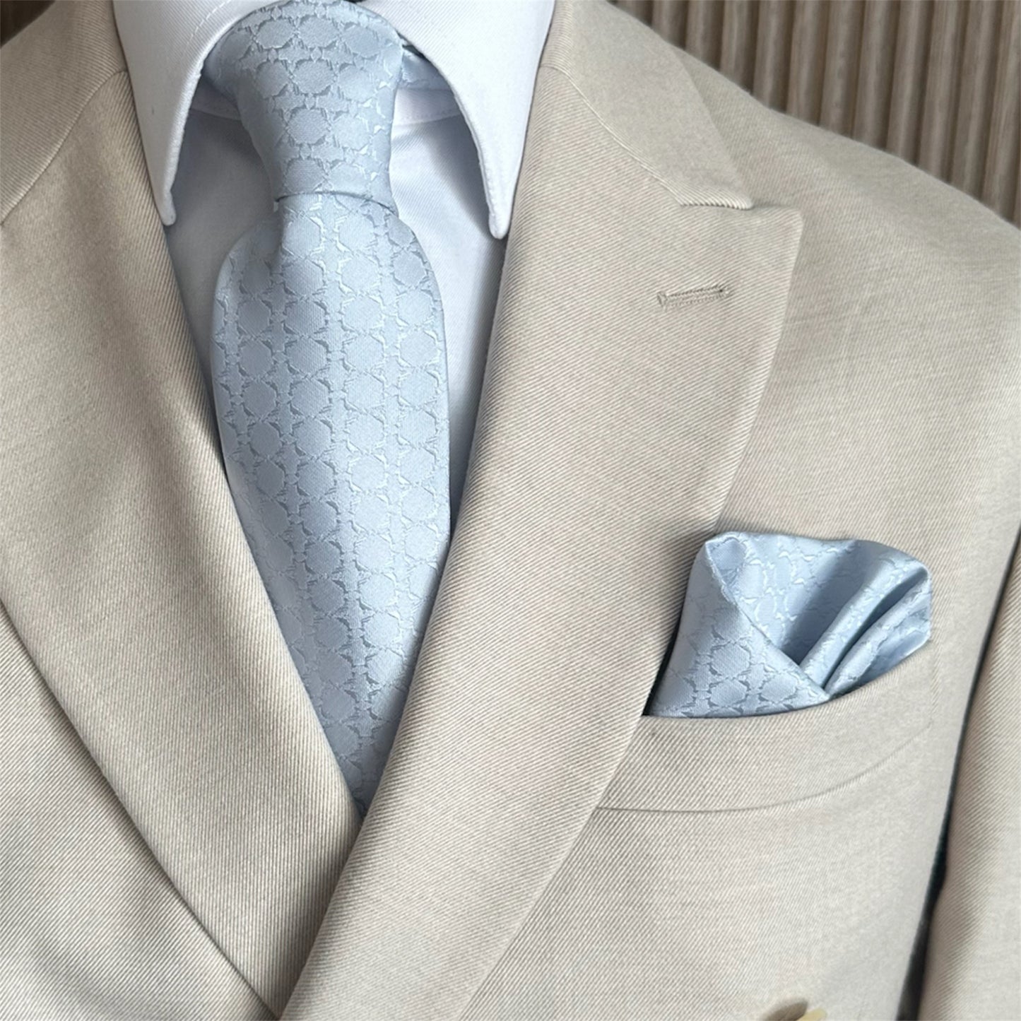 Iceberg Blue Textured OFL Necktie