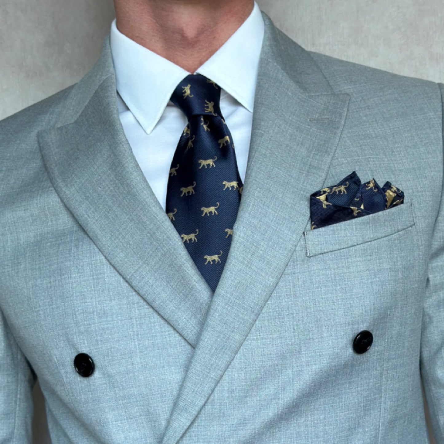 Amur Leopard Pocket Square