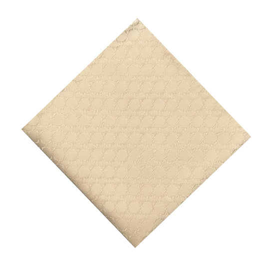 Beige Textured OFL Pocket Square