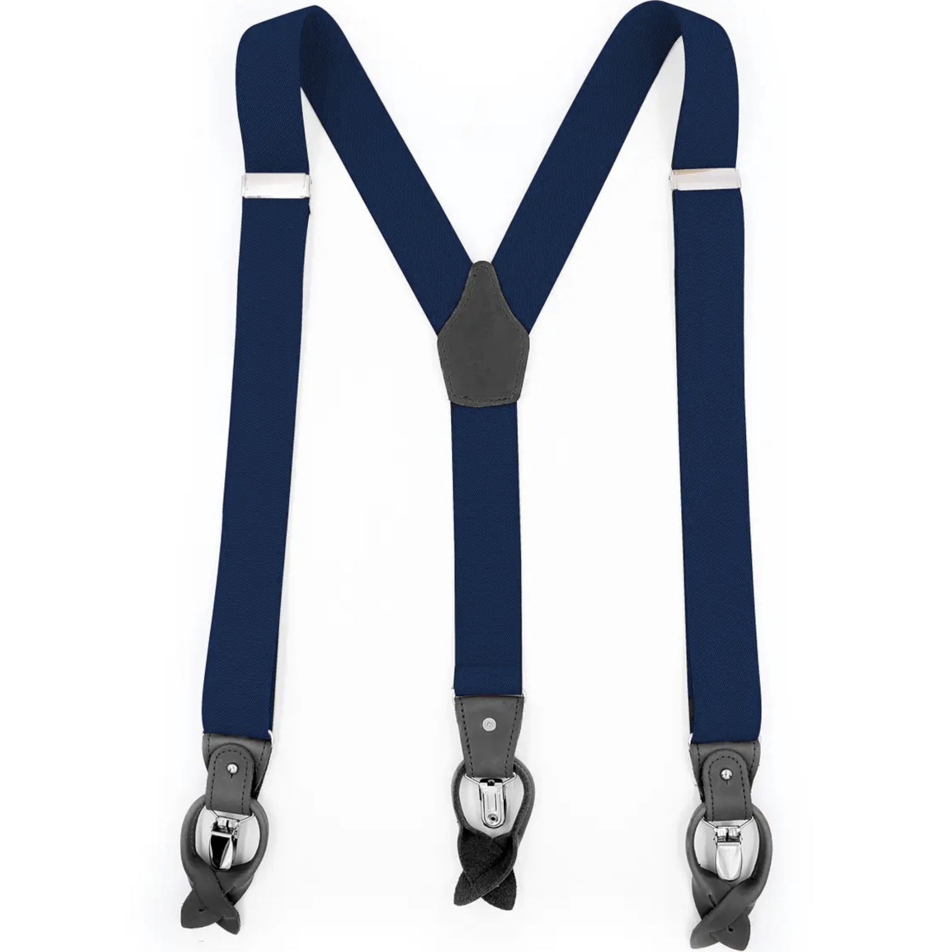 1 Dublin Suspenders / Braces Navy Blue - Formal or Casual – Cursor & Thread