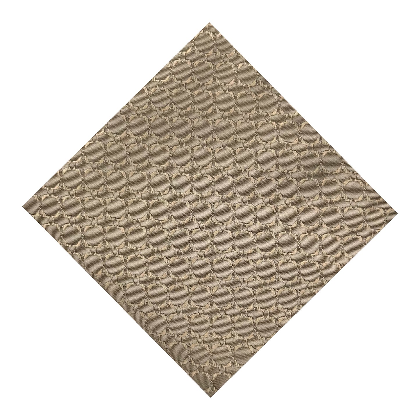 Dark Beige Textured OFL Pocket Square