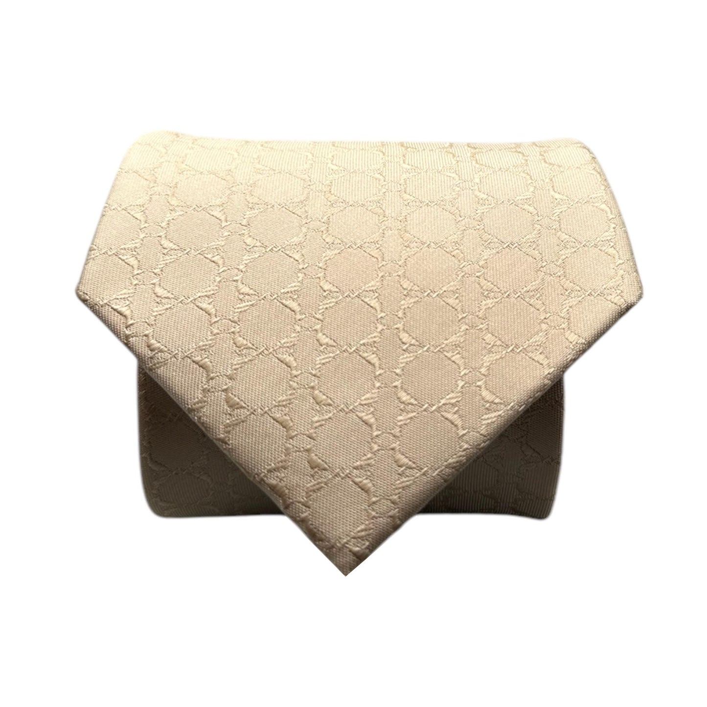 Beige Textured OFL Necktie