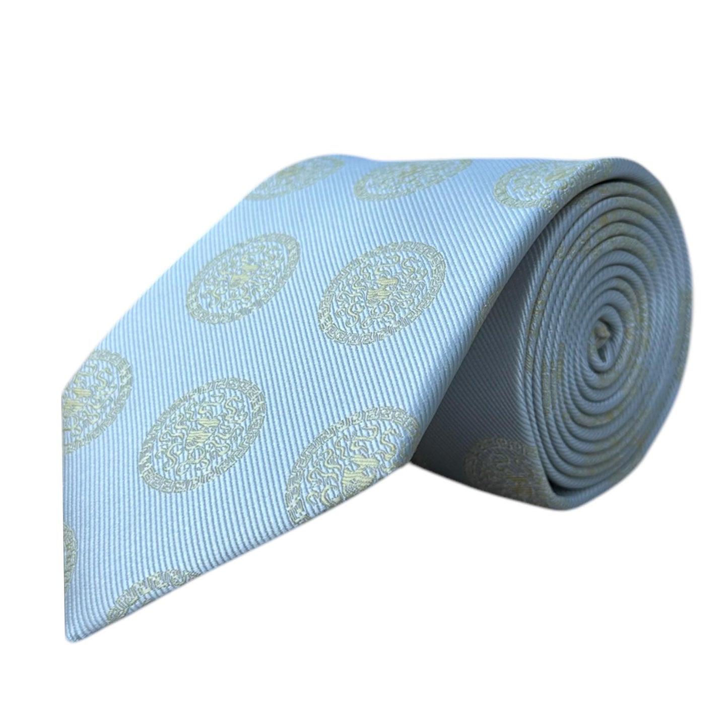 Medusa Grey & Gold Necktie