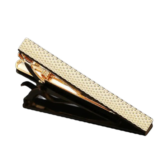 Gold Textured Tie Bar