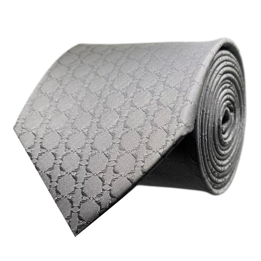 Grey Textured OFL Necktie