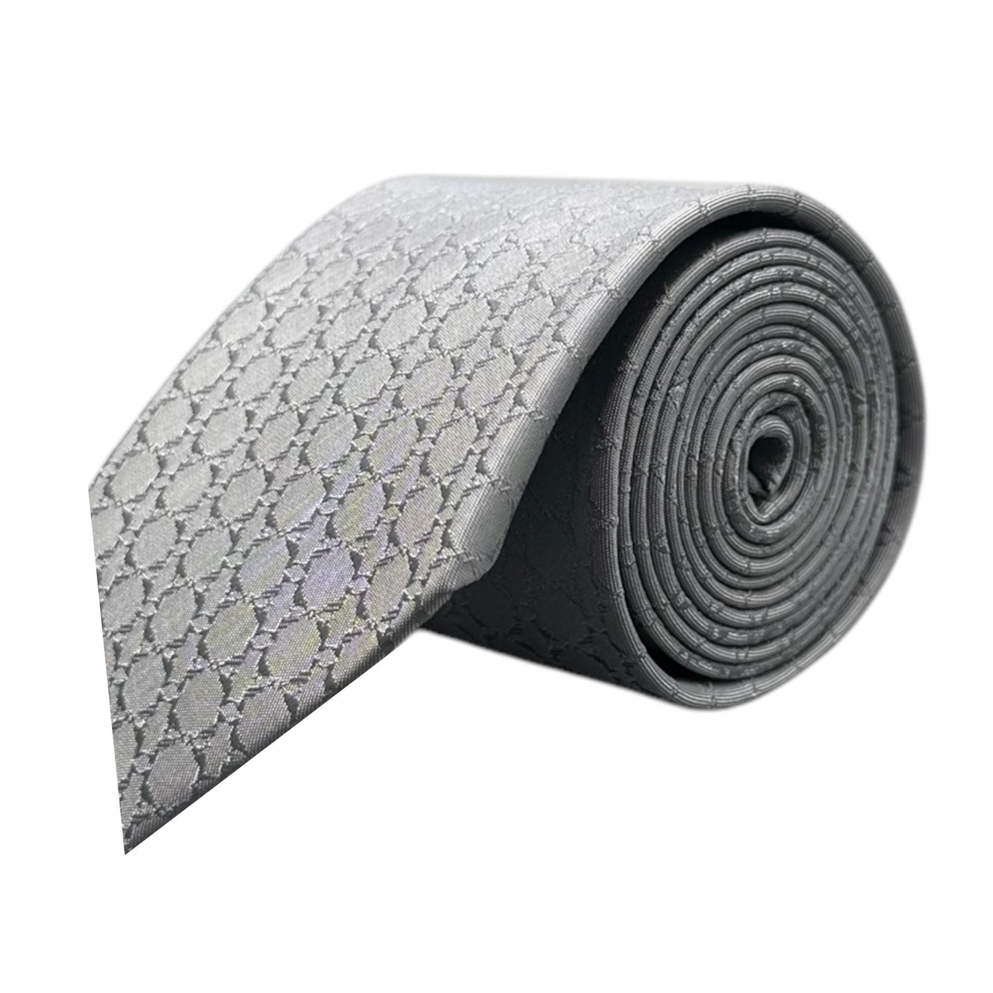 Grey Textured OFL Necktie