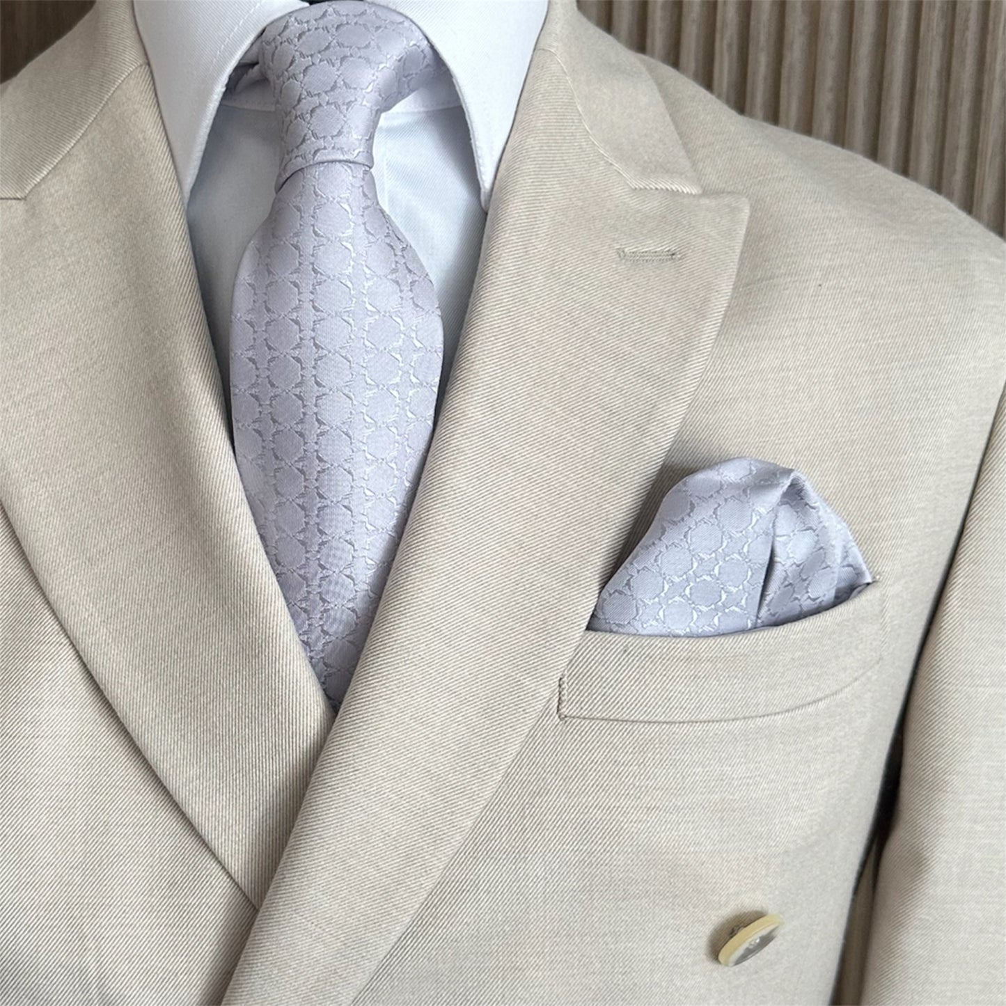 Light Grey Textured OFL Necktie