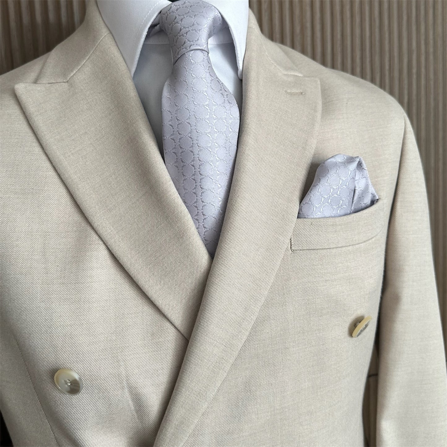 Light Grey Textured OFL Necktie