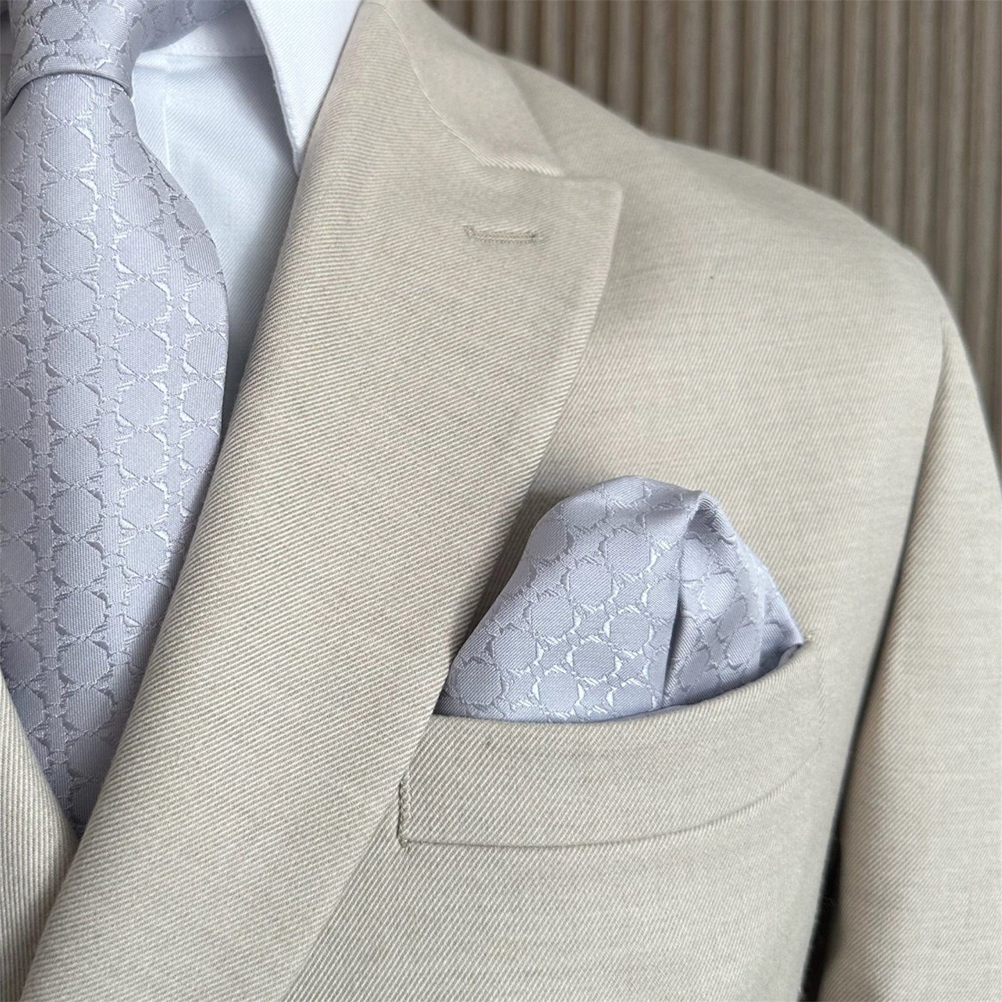 Light Grey Textured OFL Necktie