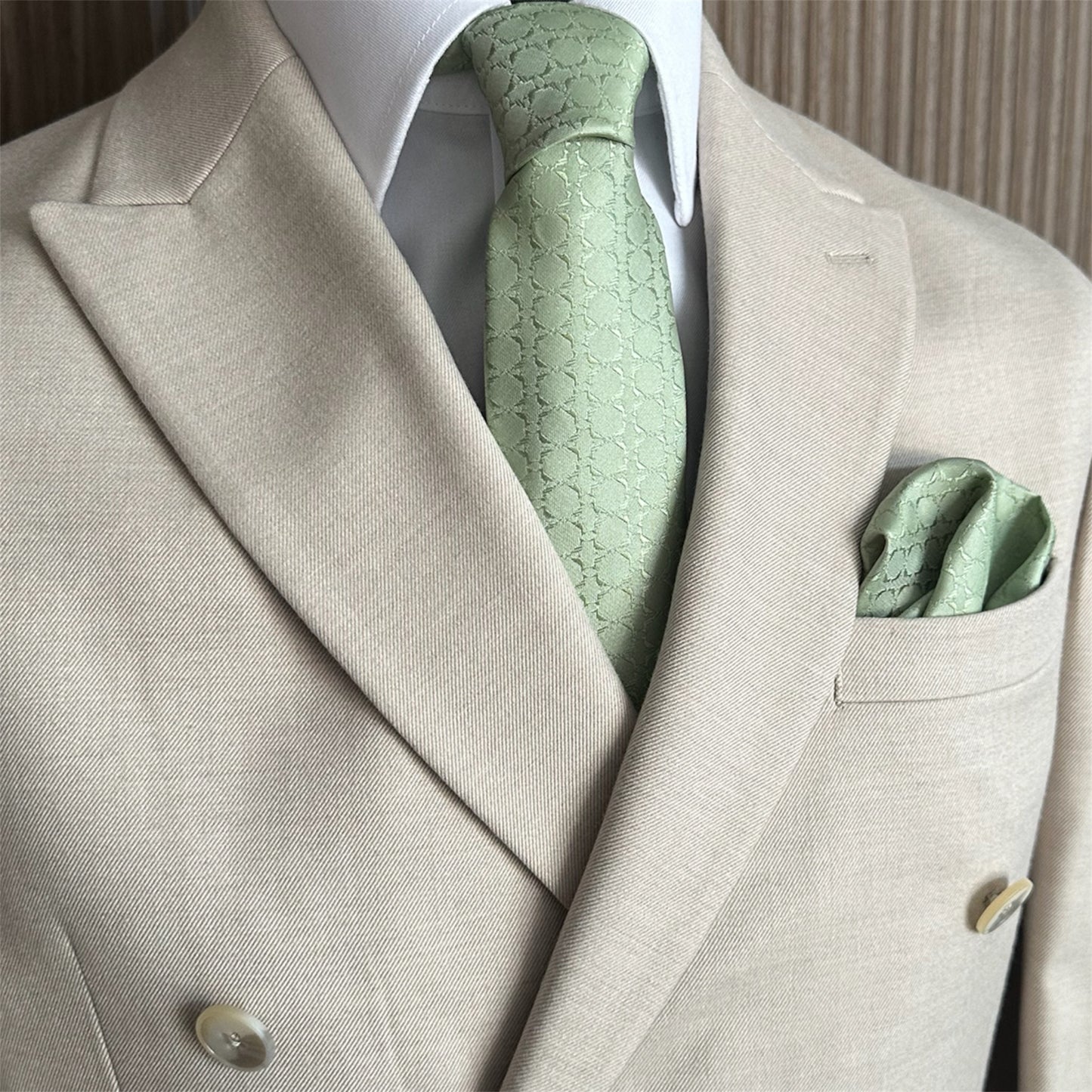 Sage Meadow Green Textured OFL Necktie