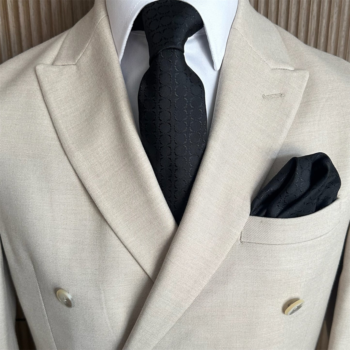 Black Noir Textured OFL Necktie