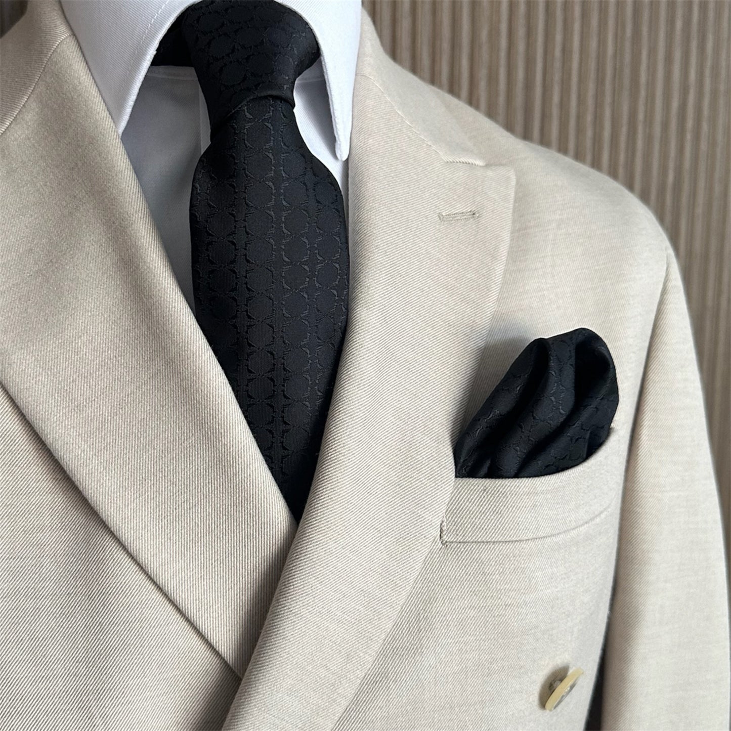 Black Noir Textured OFL Necktie