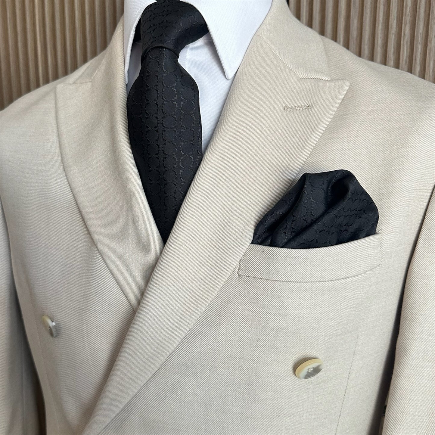 Black Noir Textured OFL Necktie