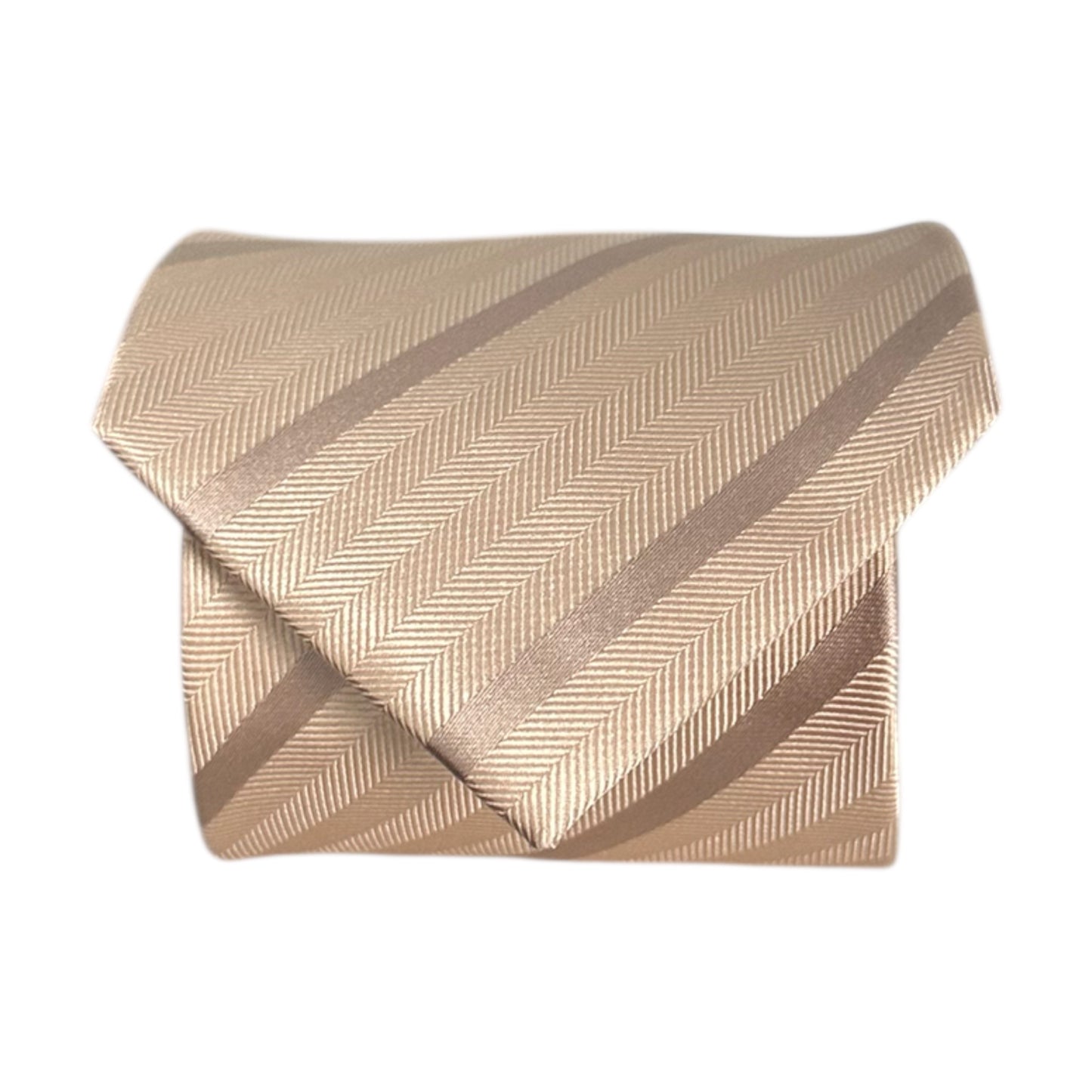 Latte Single Stripe Tie