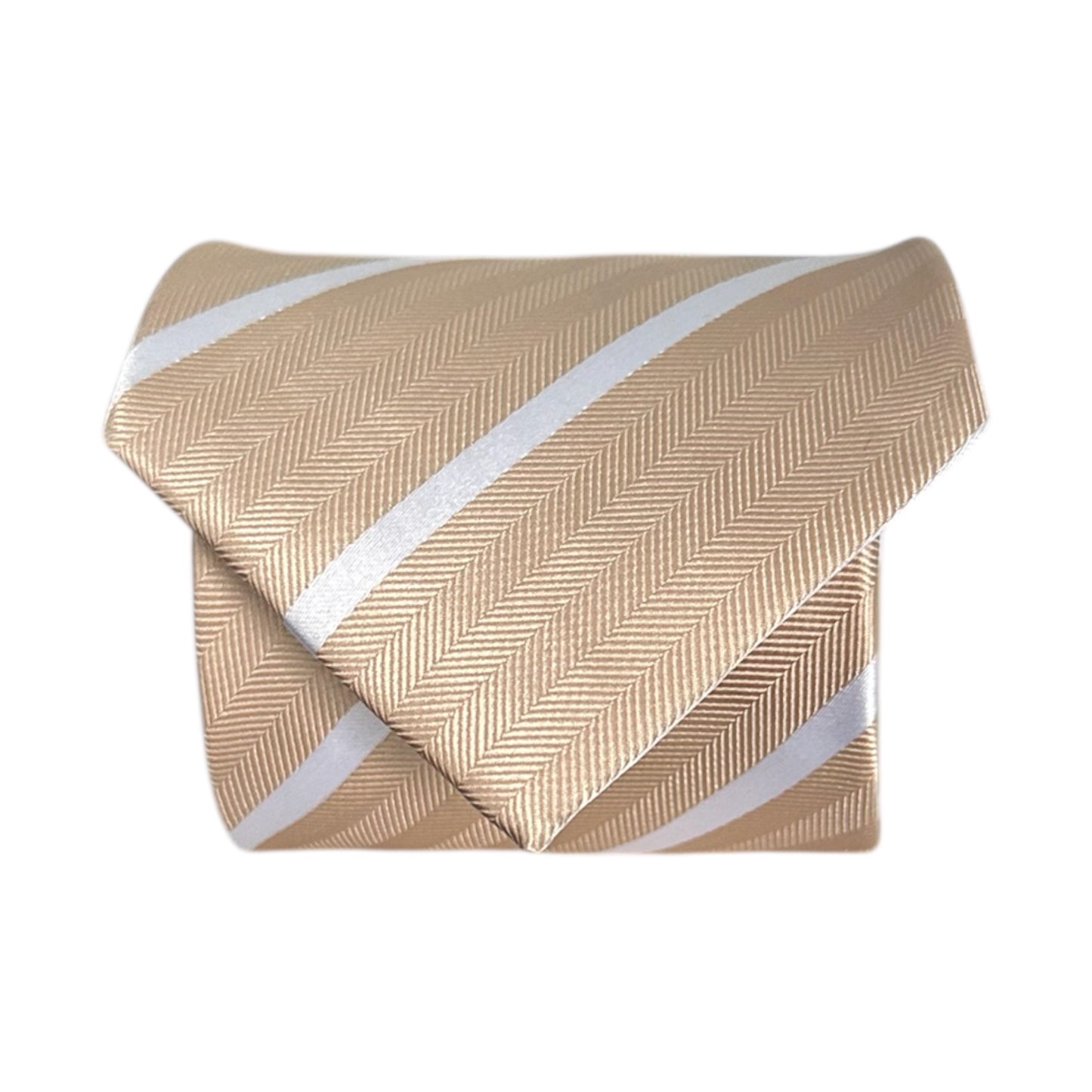 Cappuccino Single Stripe Tie