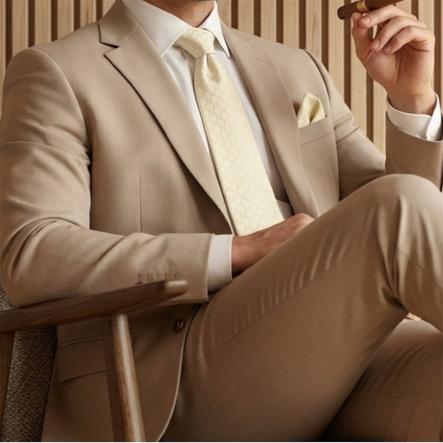Stone Textured Pocket Square
