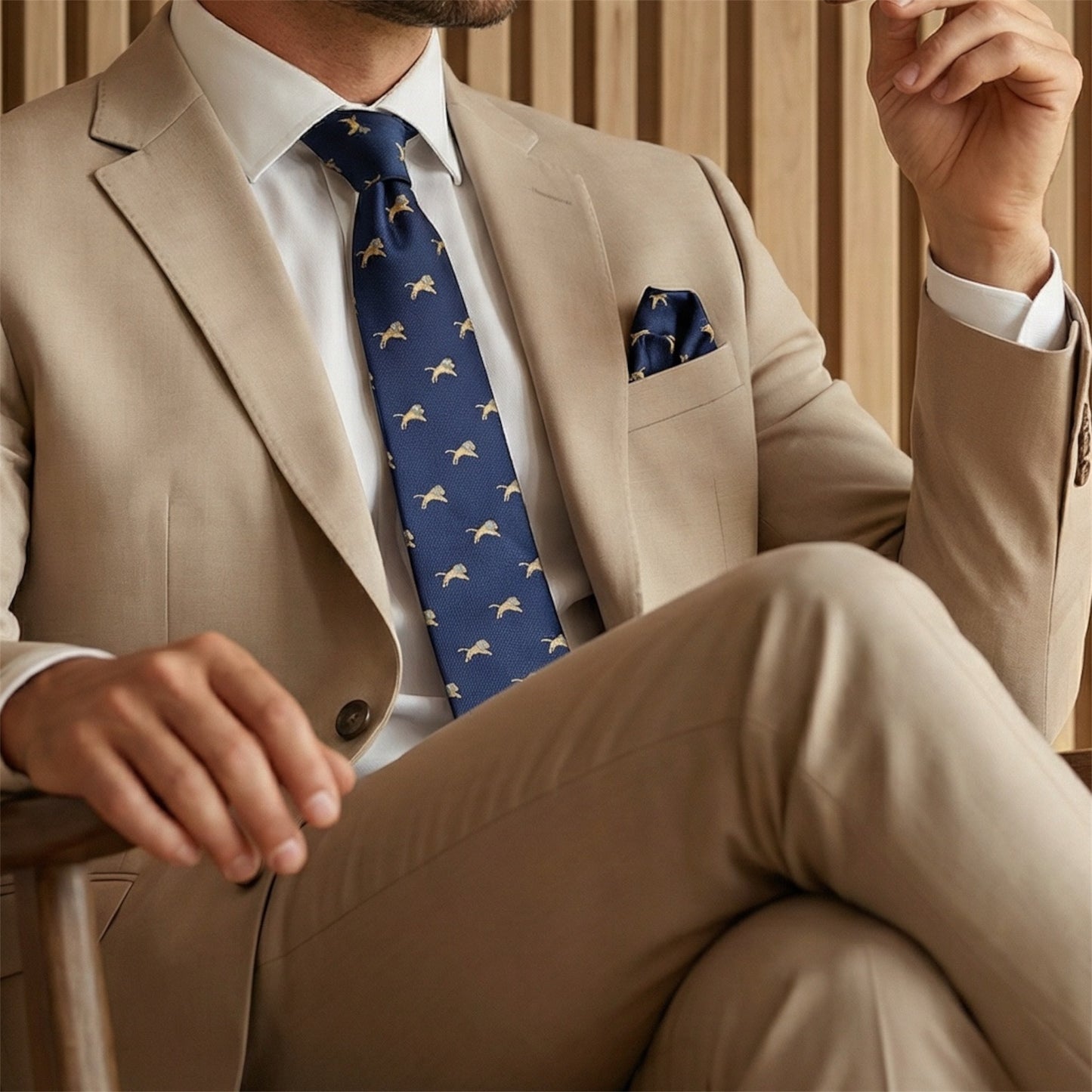 Lion Pocket Square