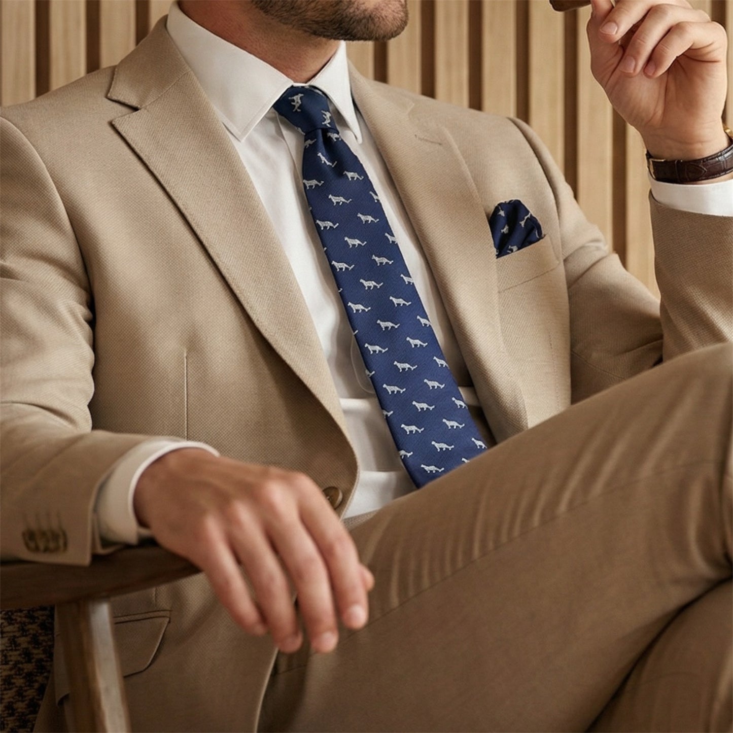 Snow Leopard Tie