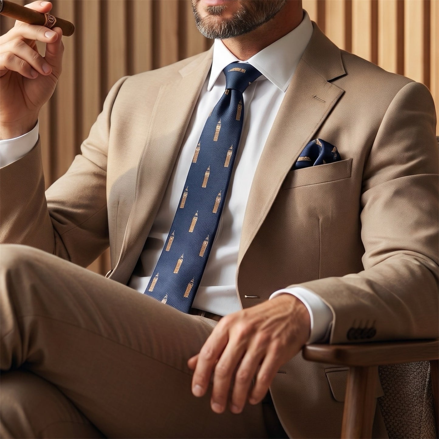 Big Ben London Pocket Square