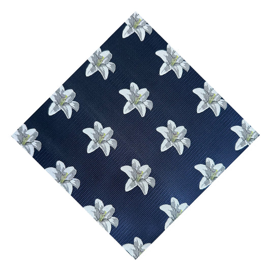 Lily Flower Pocket Square