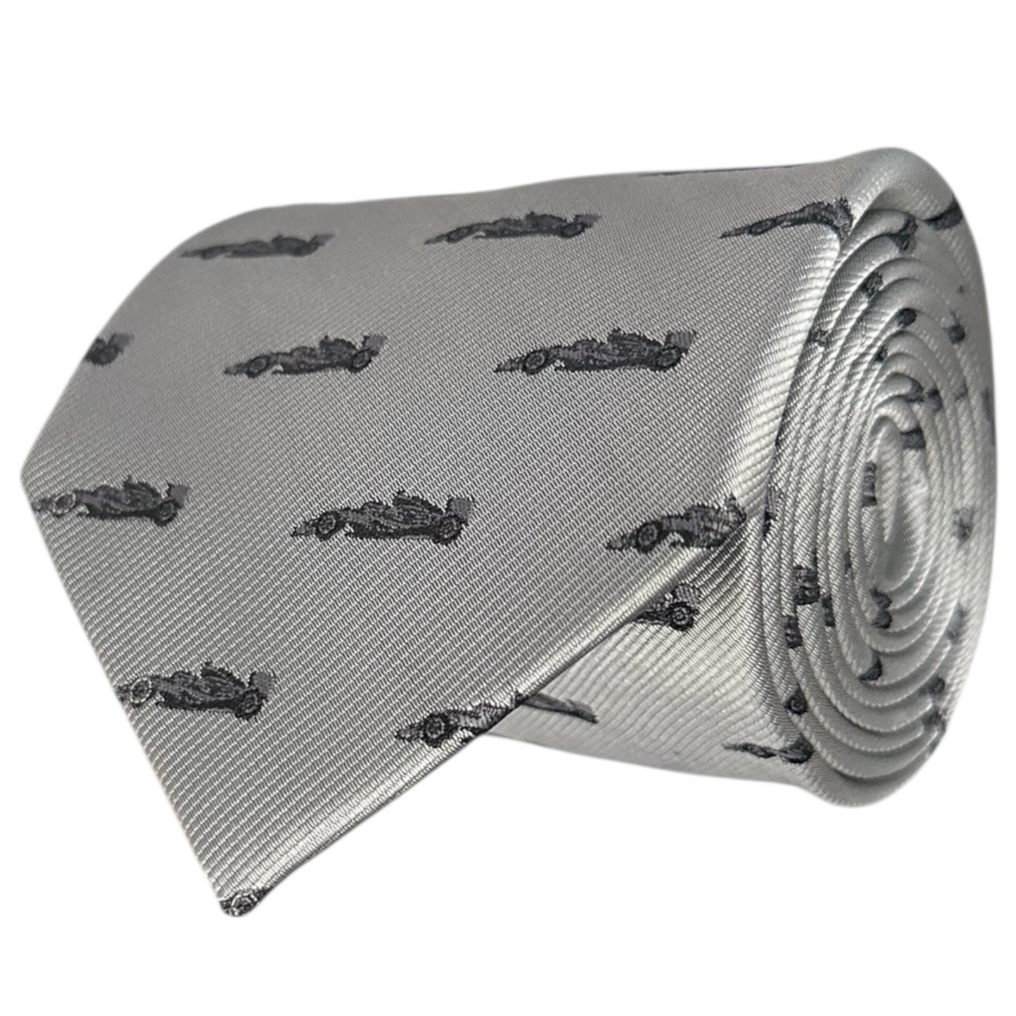 F1 Racing Car Tie Grey