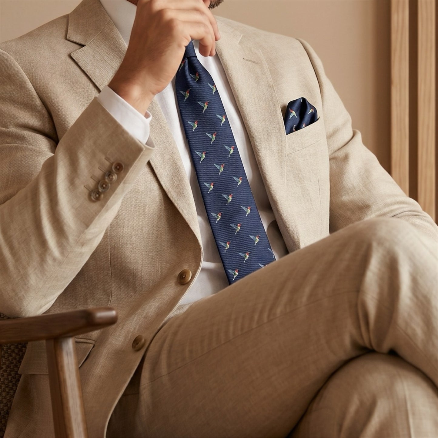 Hummingbird Pocket Square