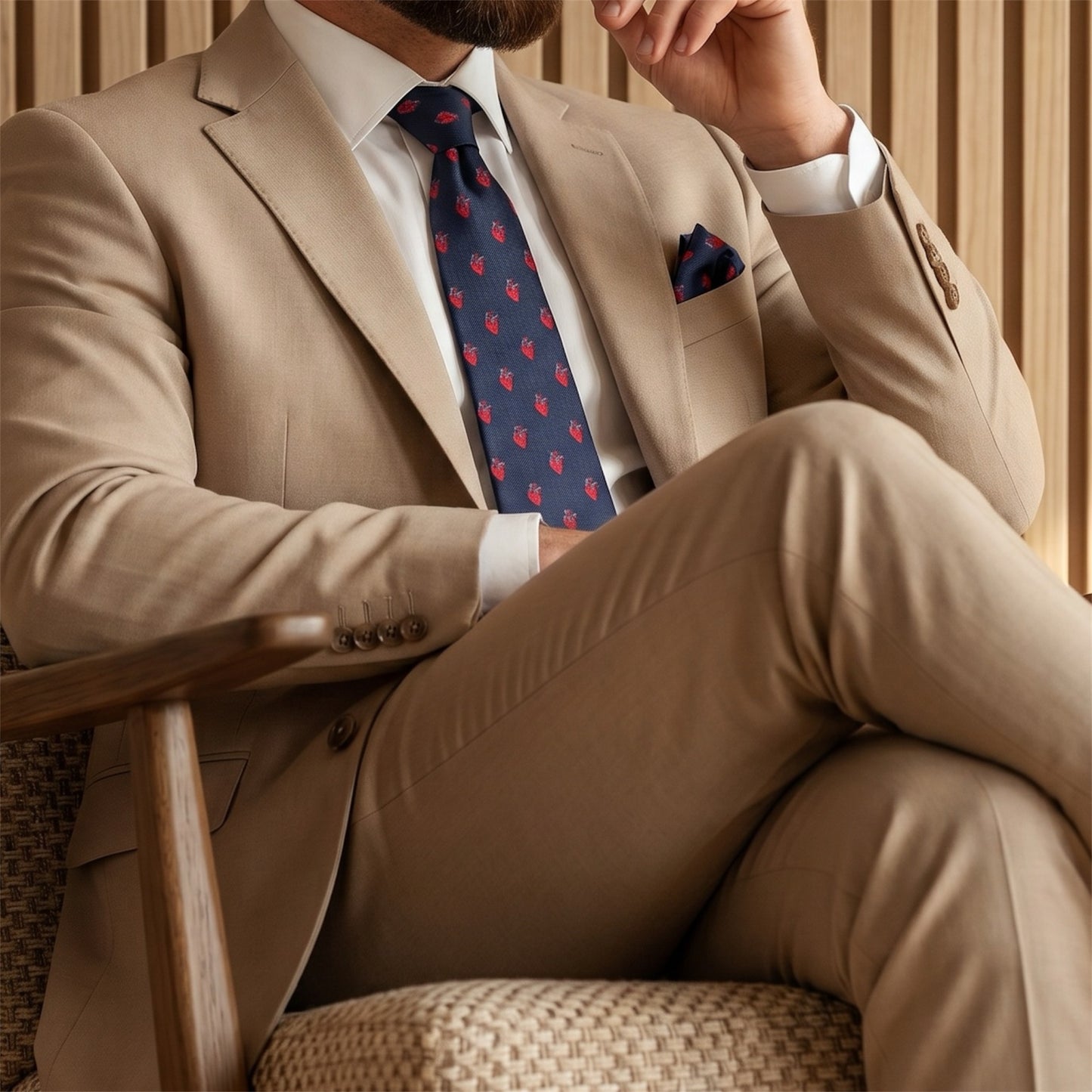 Heart Pocket Square
