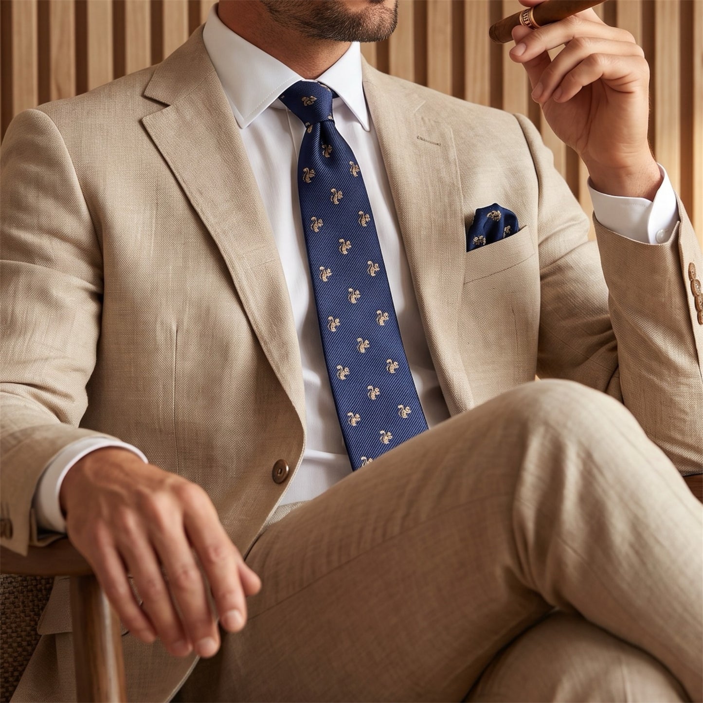 Squirrel Pocket Square