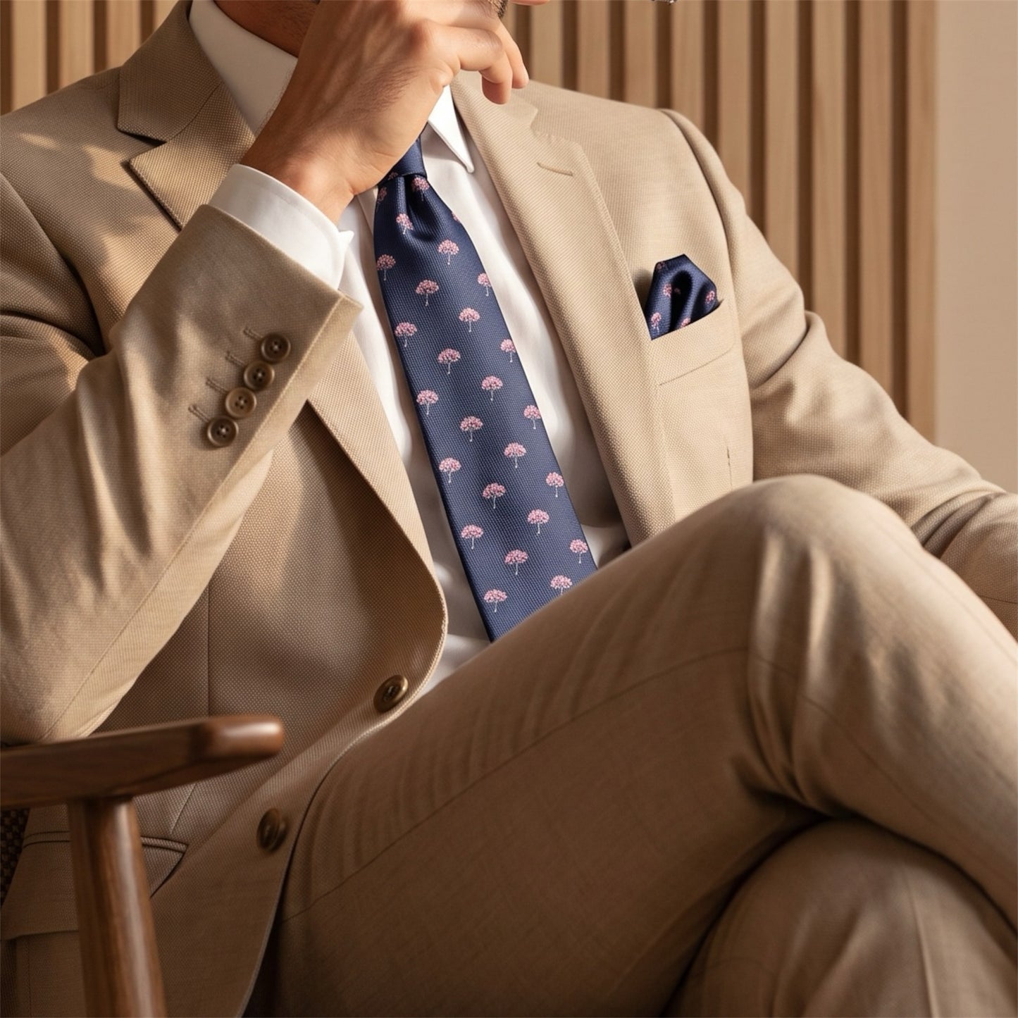 Cherry Blossom Pocket Square