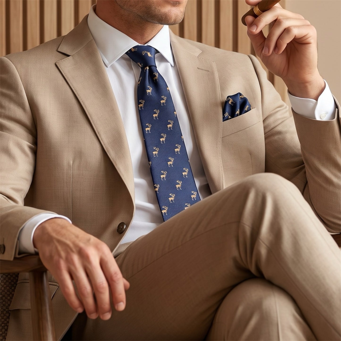 Stag Pocket Square