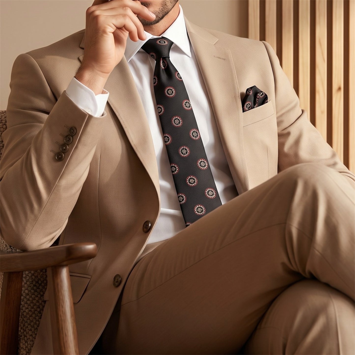 Roulette Pocket Square