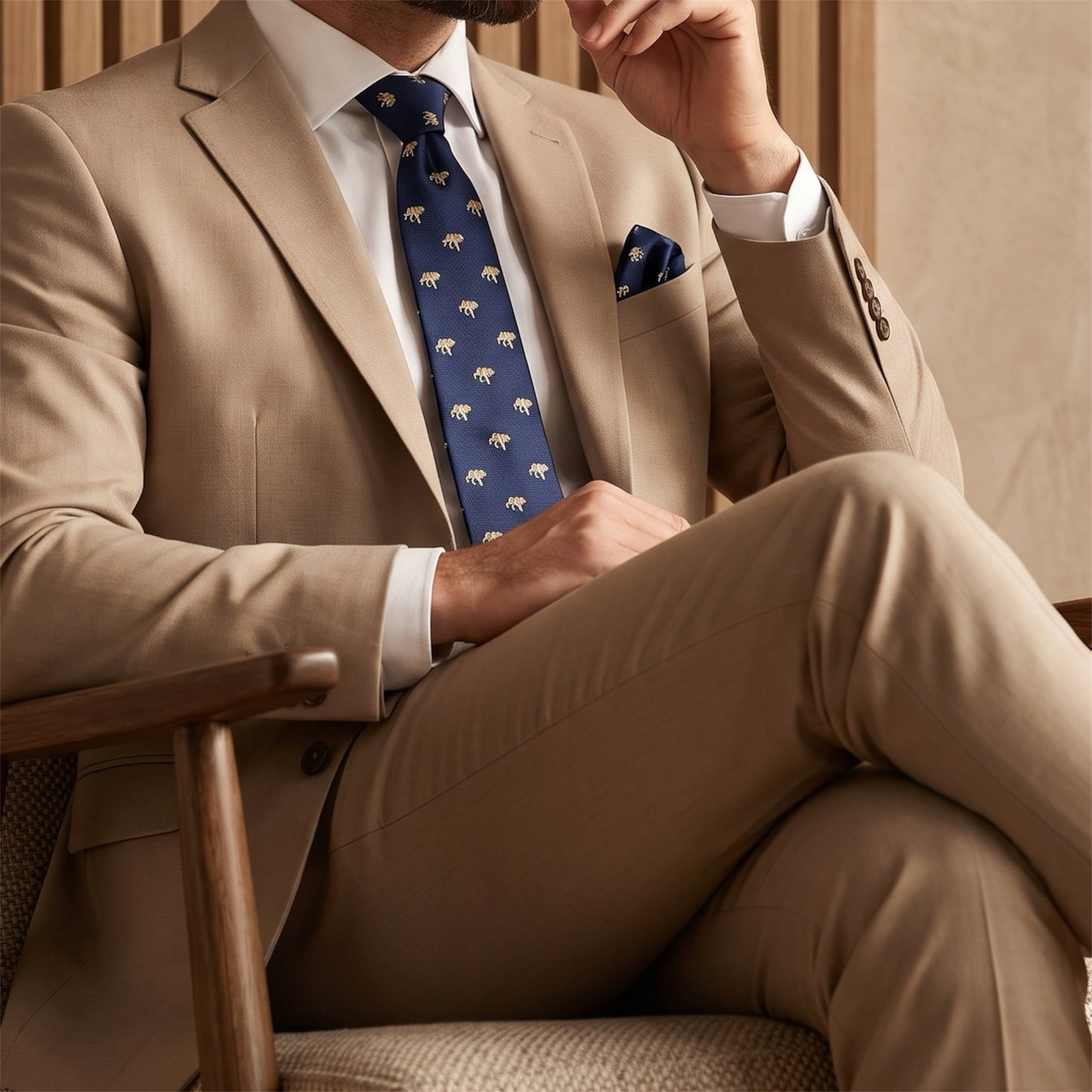 Wolf Pocket Square