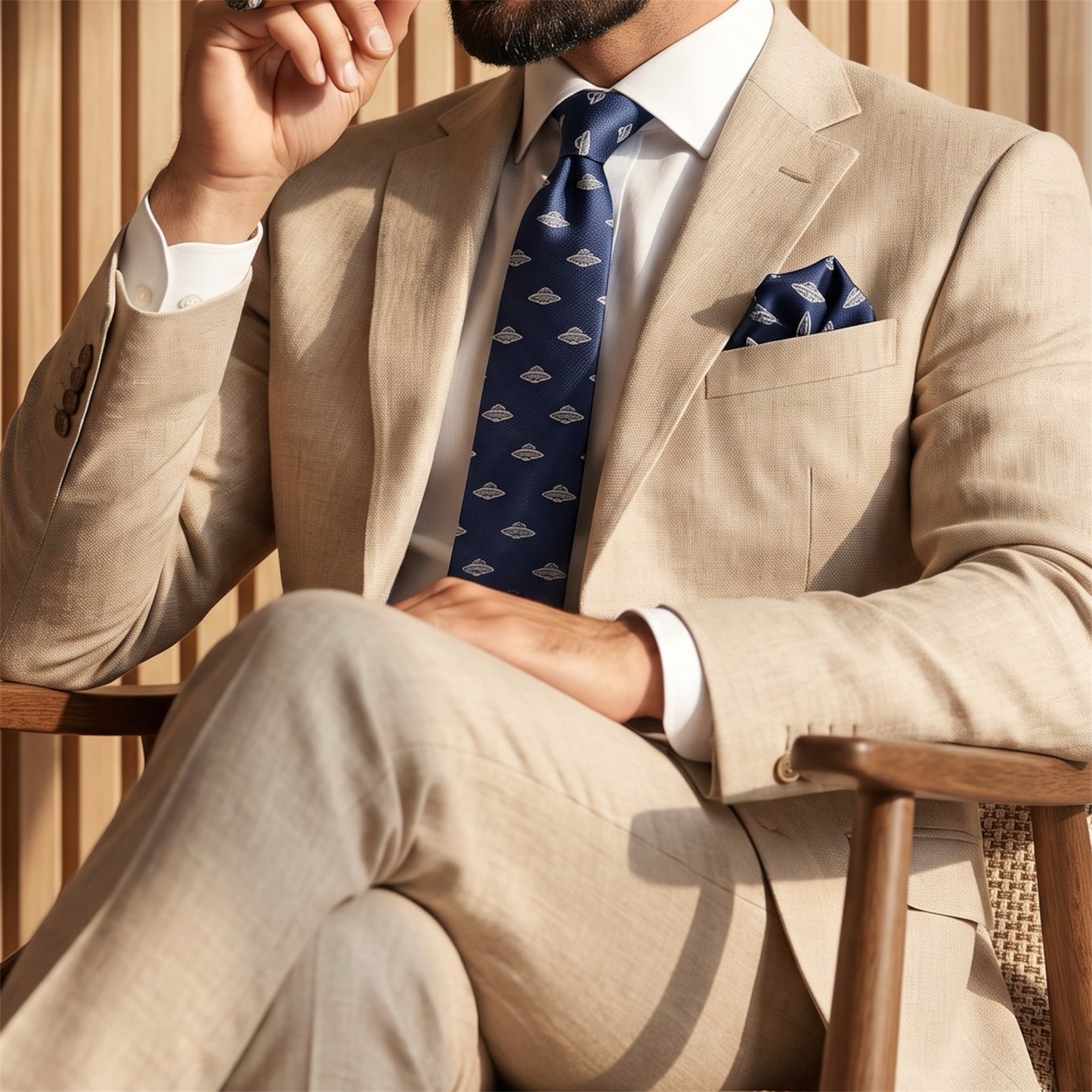 UFO Pocket Square