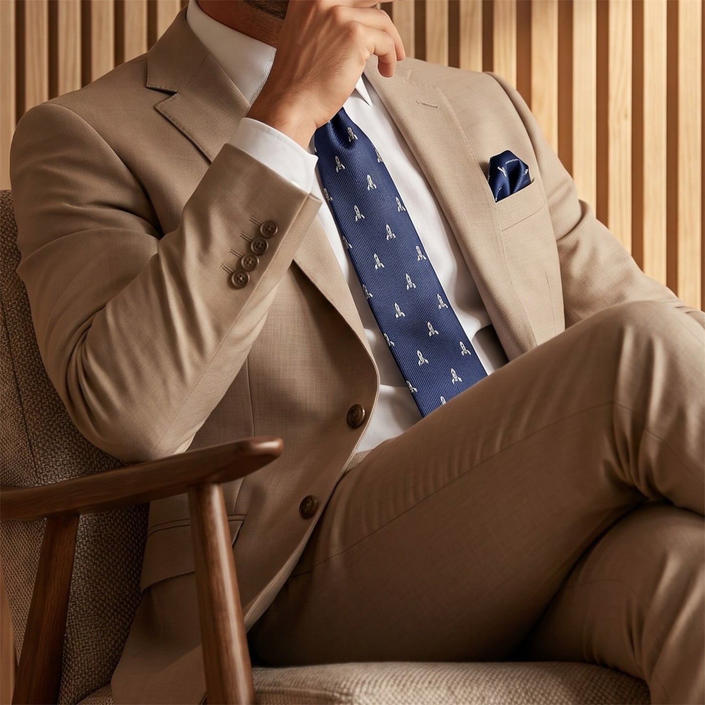 Rocket Pocket Square